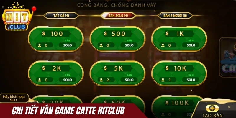 Chi tiết ván game Catte Hitclub