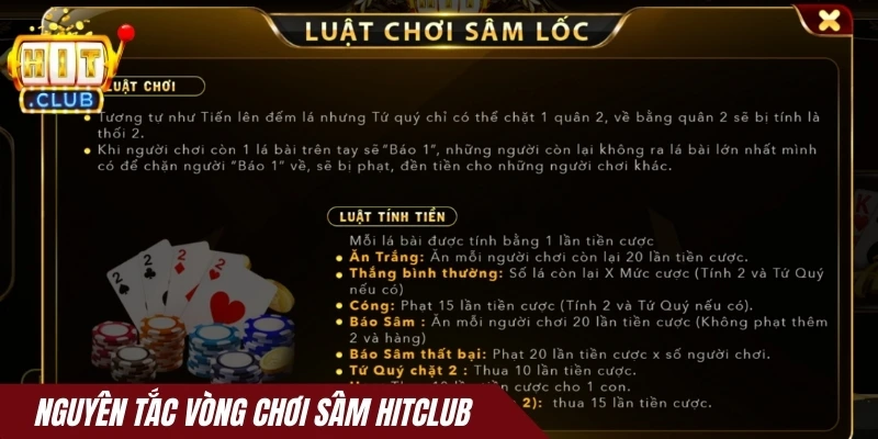 Nguyên tắc vòng chơi Sâm Hitclub